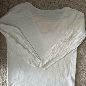 Lafayette 148 white thin sweater